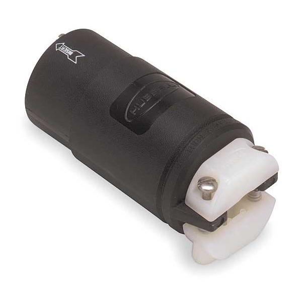 Hubbell 20/10A Locking Connector 2P 3W 125VAC/DC 250VDC 480VAC - HBL23002GB