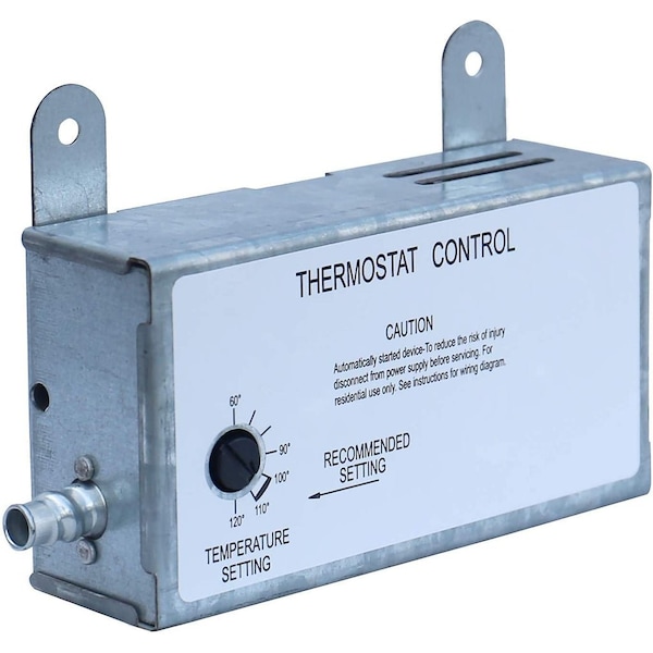 Iliving Silver 10-Amp Exhaust Fan Thermostat Control - ILG-002T