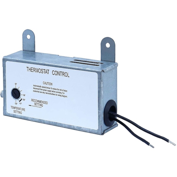 Iliving Silver 10-Amp Exhaust Fan Thermostat Control - ILG-002T