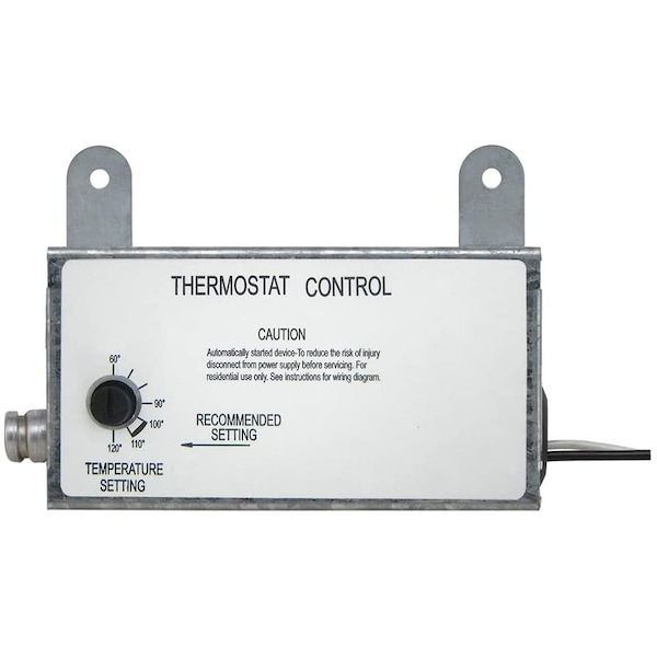 Iliving Silver 10-Amp Exhaust Fan Thermostat Control - ILG-002T