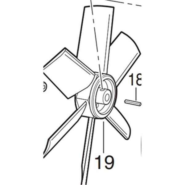 Tinkertools 8-Blade Fan for Industrial Plastic Blower - TI158060