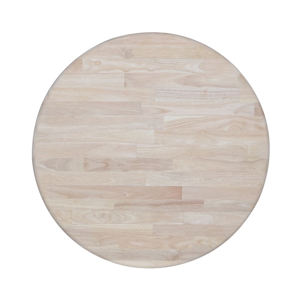 International Concepts Round 30 in Round Top Pedestal Table, 28.9 inH, Unfinished, 30 in W, 30 in L, 28.9 in H, Wood - K-30RT-11B