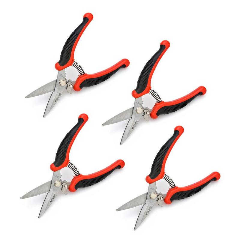 Crescent Wiss 8-1/2 in. Stainless Steel EZ Utility Snip (4-Piece) - WEZSNIP4PCC