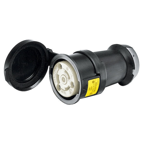 Hubbell 30A Watertight Twist-Lock Connector 2P 3W 125VAC L5-30R - HBL2613SW