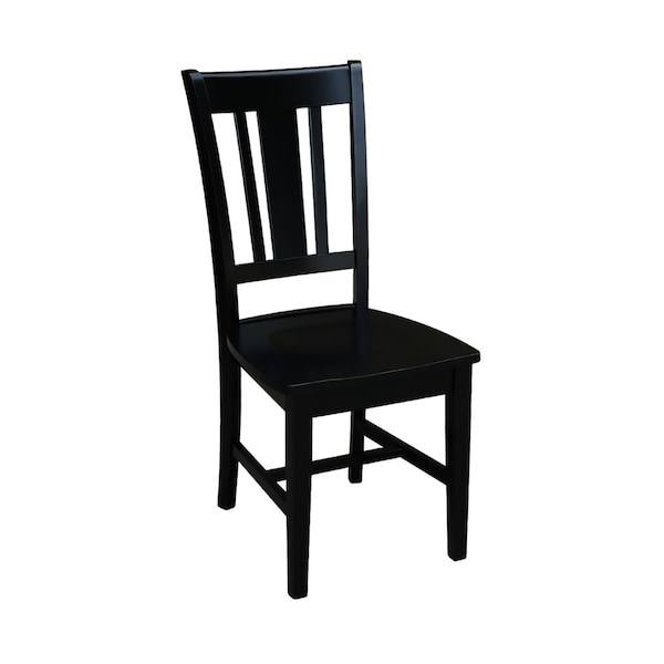 International Concepts 42 in. Solid Wood Round Dual Drop Leaf Dining Table with 4 Chairs in Black - K46-42DL-C10-4