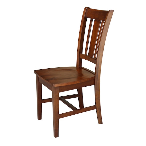 International Concepts 42 in. Dual Drop Leaf Table with 4 Splat Back Dining Chairs - 5 Piece Dining Set - K58-42DP-C581-10-4