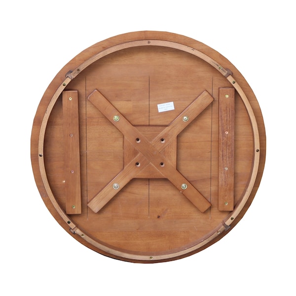 International Concepts Round 30 in Round Top Pedestal Table, 29.9 in Height, Distressed Oak, 30 in W, 30 in L, 29.9 in H - K42-30RT-27B
