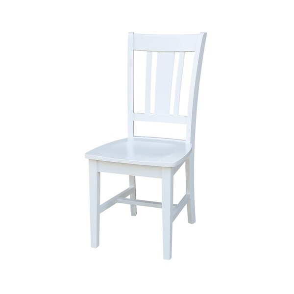 International Concepts 42 in. Dual Drop Leaf Table with 4 Splat Back Dining Chairs - 5 Piece Dining Set - K02-42DP-C08-10-4