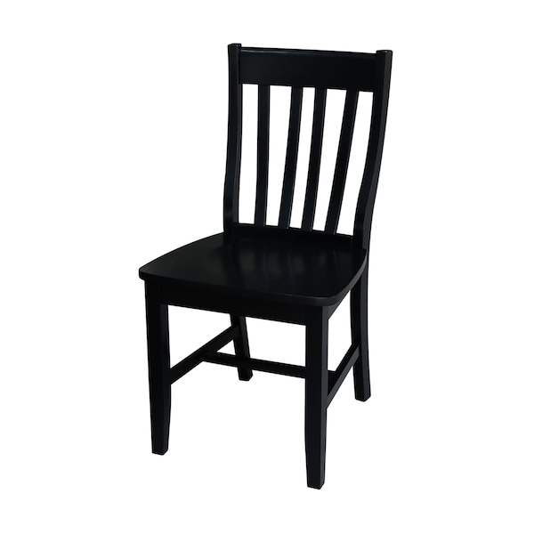 International Concepts 42 in. Dual Drop Leaf Table with 4 Slat Back Dining Chairs - 5 Piece Dining Set - K04-42DP-C46-61-4