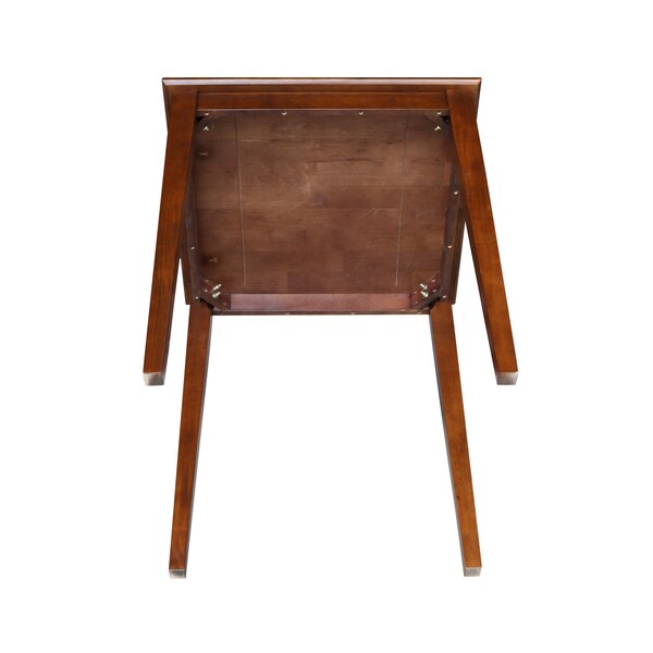 International Concepts Square Solid Wood Top Table, Espresso, 30 in W, 30 in L, 36 in H, Wood, Espresso - K581-3030-36S