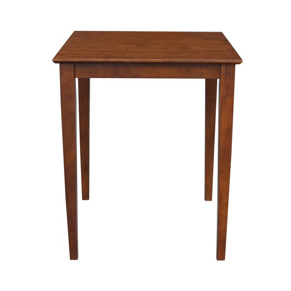 International Concepts Square Solid Wood Top Table, Espresso, 30 in W, 30 in L, 36 in H, Wood, Espresso - K581-3030-36S