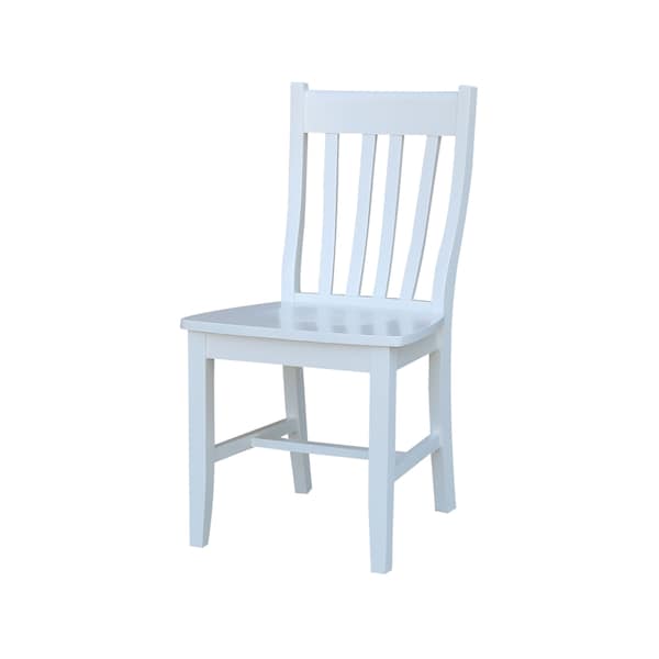 International Concepts Square 36 in x 36 in Dining Table with 4 Chairs, White, 36 in W, 36 in L, 30 in H, Wood, White - K08-3636-C61-4
