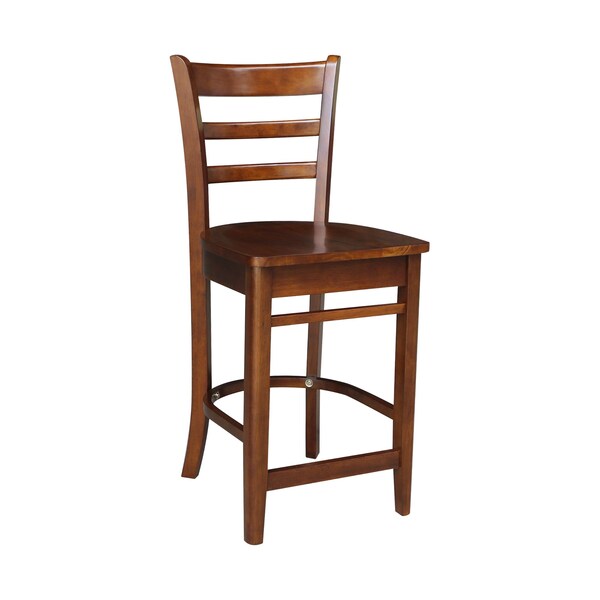 International Concepts 36 in. x 36 in. Counter Height Table with 2 Emily Counter Height Stools - 3 Piece Set - K581-3636-S6172-2
