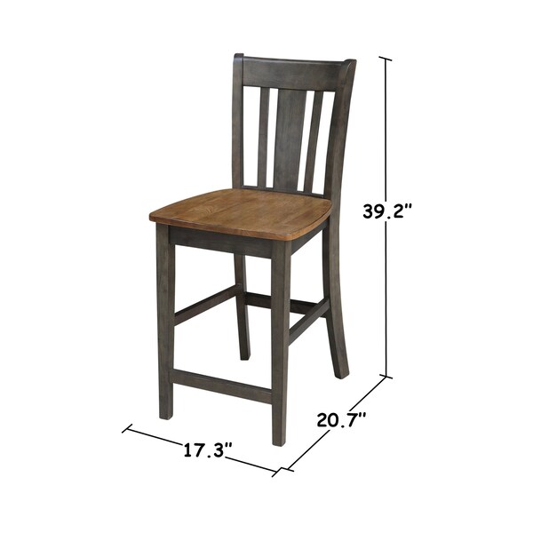 International Concepts Round 42 in W, 42 in L, 35.5 in H, Wood, Hickory/Washed Coal - K45-42DPT-S102-4
