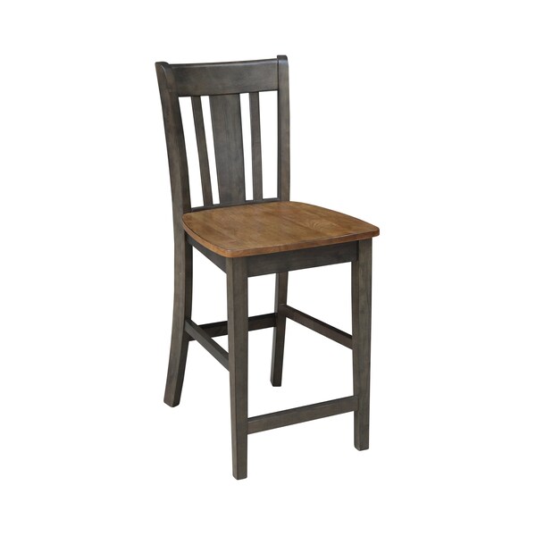 International Concepts Round 42 in W, 42 in L, 35.5 in H, Wood, Hickory/Washed Coal - K45-42DPT-S102-4