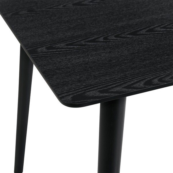 Armen Living Westmont and Juno Charcoal and Black 5 Piece Dining Set - SETWEDI5JNBLCH