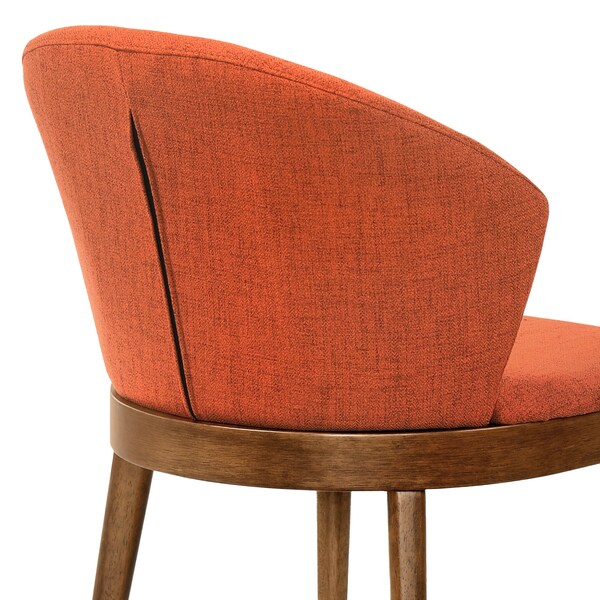 Armen Living Westmont and Juno Orange and Walnut 5 Piece Dining Set - SETWEDI5JNWAOR