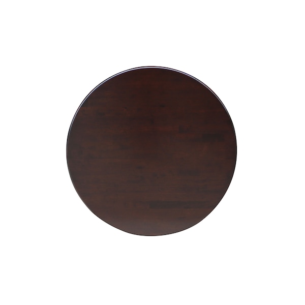 International Concepts Round 30 in Round Top Pedestal Table, 28.9 inH, Rich Mocha, 30 in W, 30 in L, 29.9 in H, Wood - K15-30RT-27B