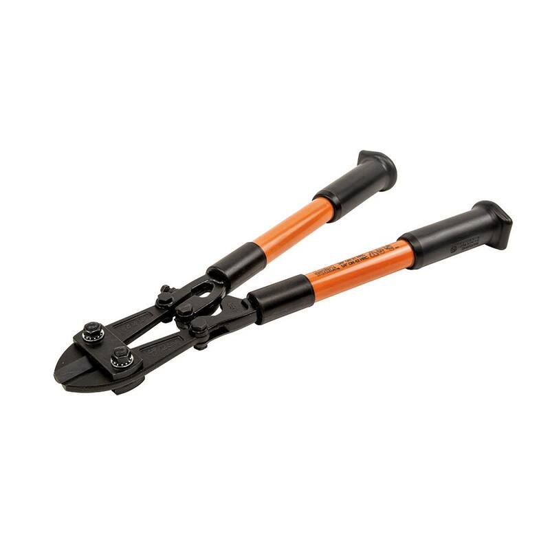 Klein Tools Bolt Cutter, Fiberglass Handle, 18-Inch - 63118