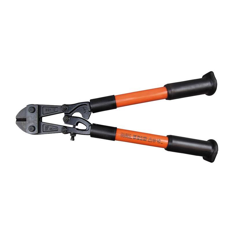 Klein Tools Bolt Cutter, Fiberglass Handle, 18-Inch - 63118