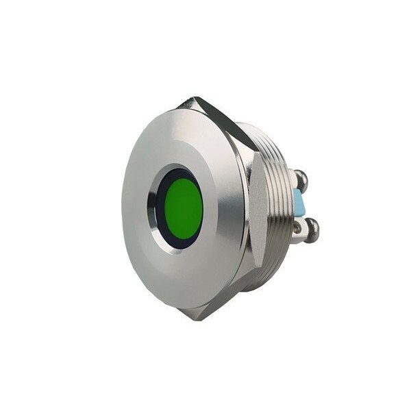 Indicadores de montaje en panel Dialight Led 30 mm Flt Pmi Yellow 6Vdc - 623-1203-304F