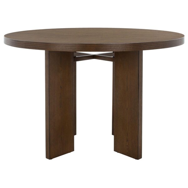 Safavieh Calamaria Round Wood Dining Table, Medium Oak - SFV2135C