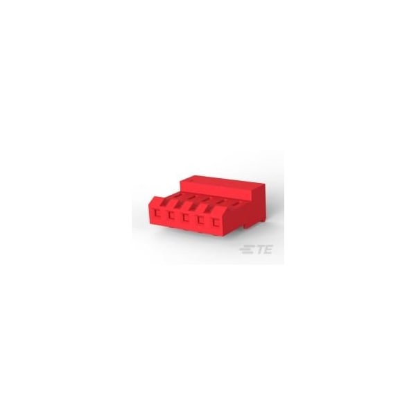Te Connectivity Headers & Wire Housings Closed W/O Tabs 5P L.R. Red 22 Awg - 3-640428-5
