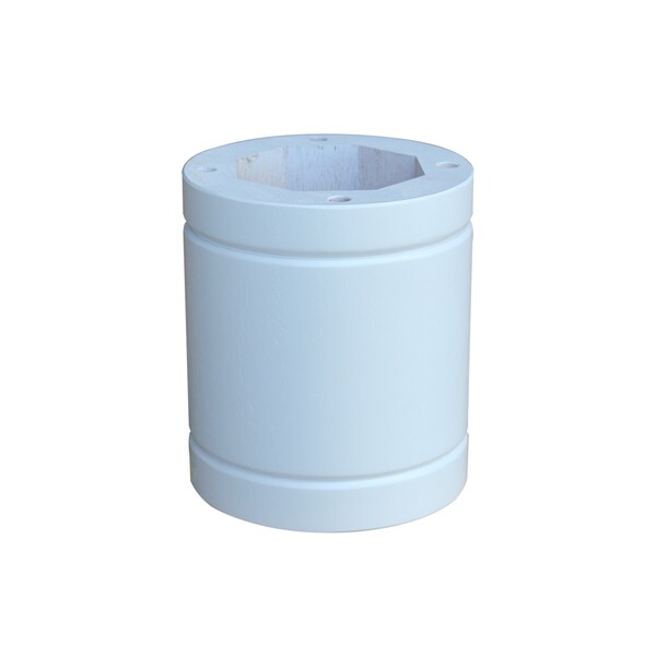 International Concepts Round 30 in Round Top Pedestal Table, 34.9 inH, White, 30 in W, 30 in L, 35.1 in H, Wood, White - K08-30RT-6B