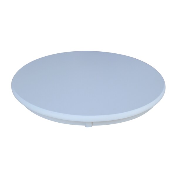International Concepts Round 30 in Round Top Pedestal Table, 40.9 inH, White, 30 in W, 30 in L, 40.9 in H, Wood, White - K08-30RT-6B-2