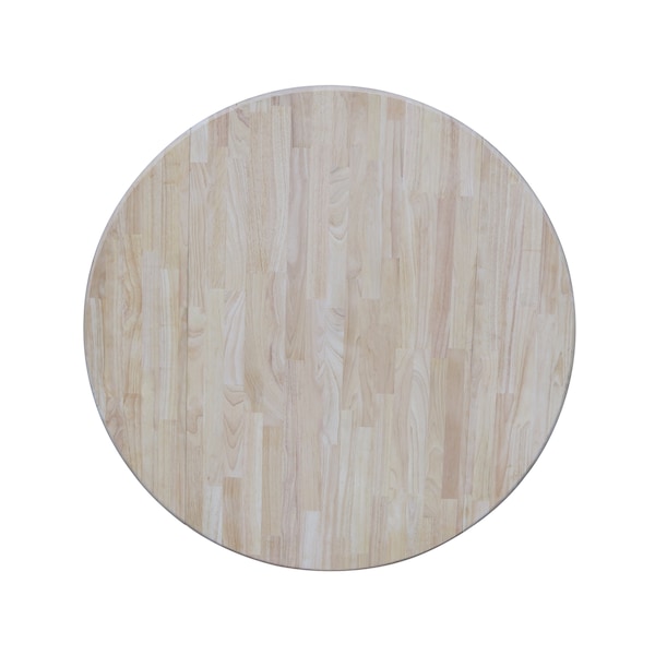 International Concepts Round 42 in Rd Dual Drop Leaf Pedestal Table, 30.3 inH, Unfinished, Ready to Finish, 42 in W, 42 in L - K-42DPT-11B