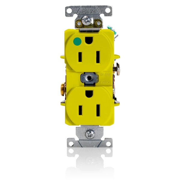 Leviton ELECTRICAL RECEPTACLES 515R HG RECEP YLW - 8200-HY