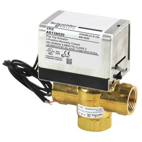 Erie Valve, 3 Way, 24V, 3/4in NPT - VT3322G13A020