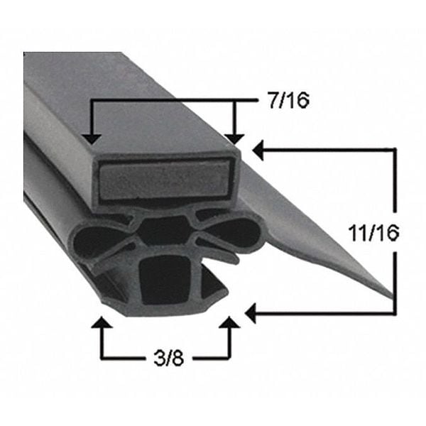 Norlake Door Gasket, 6-7/8" x 41-1/4" - 149820