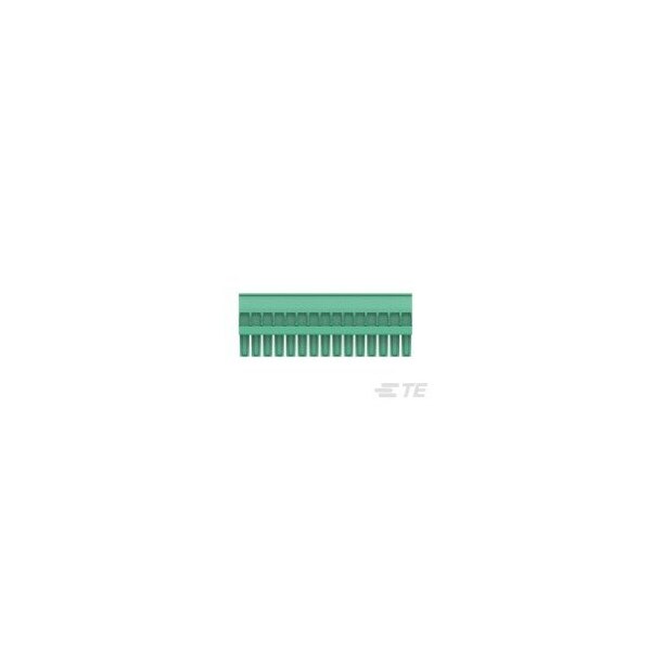 Te Connectivity Str Plug  3.5mm  Green  RH  14 posn - 1-1986370-5