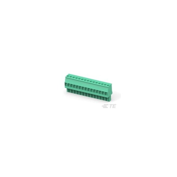 Te Connectivity Str Plug  3.5mm  Green  RH  14 posn - 1-1986370-5