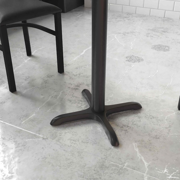 Flash Furniture Restaurant Table X-Base with 3" Dia. Tab, 22" W, 22" L, 28.5" H - XU-T2222-GG