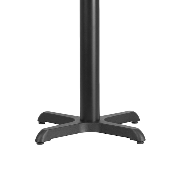 Flash Furniture Restaurant Table X-Base with 3" Dia. Tab, 22" W, 22" L, 28.5" H - XU-T2222-GG