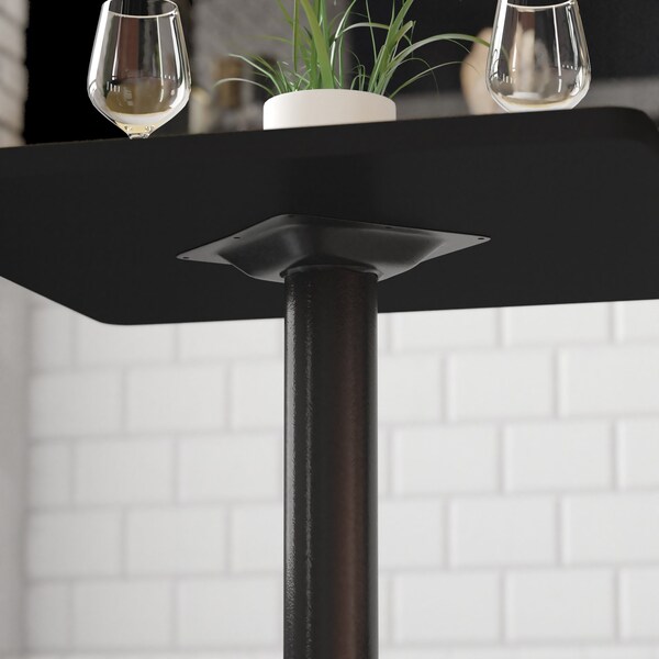 Flash Furniture Restaurant Table X-Base with 3" Dia. Tab, 22" W, 22" L, 28.5" H - XU-T2222-GG