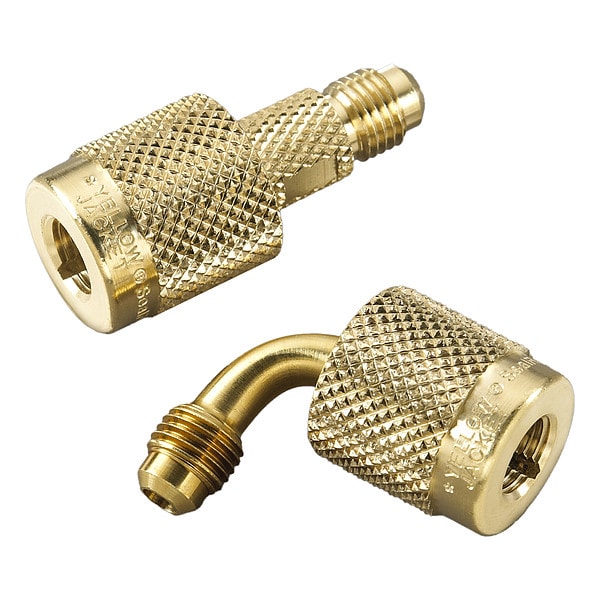 Yellow Jacket Coupler Set, 90/180 Deg, 8 1/4 in L, Bronze - 19100