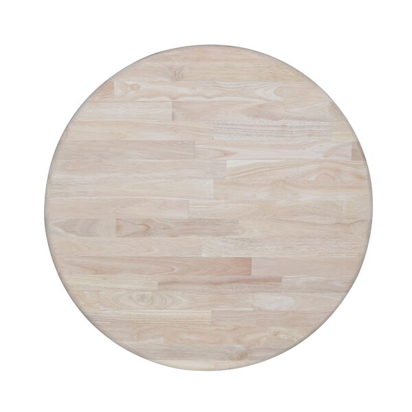 International Concepts Round 30 in Round Top Pedestal Table, 28.9 inH, Unfinished, 36 in W, 36 in L, 29.9 in H, Wood - K-30RT-27B