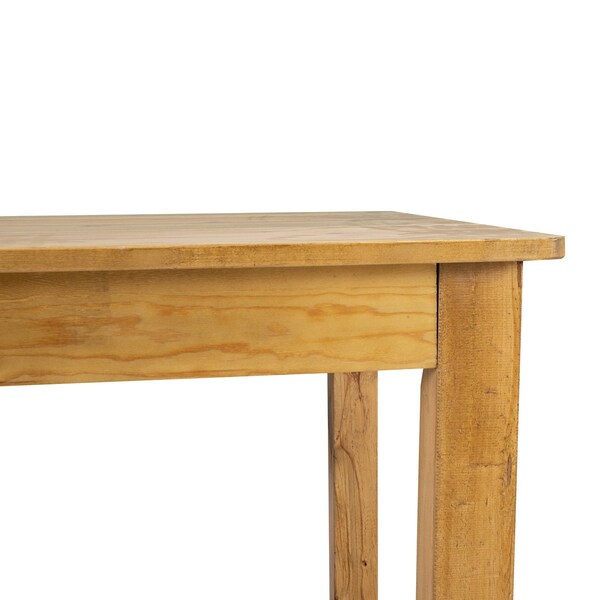Flash Furniture Rectangle 38 in W, 60 in L, 30 in H, Pine Wood, Pinus Glabra, Light Natural - XA-F-60X38-LN-GG