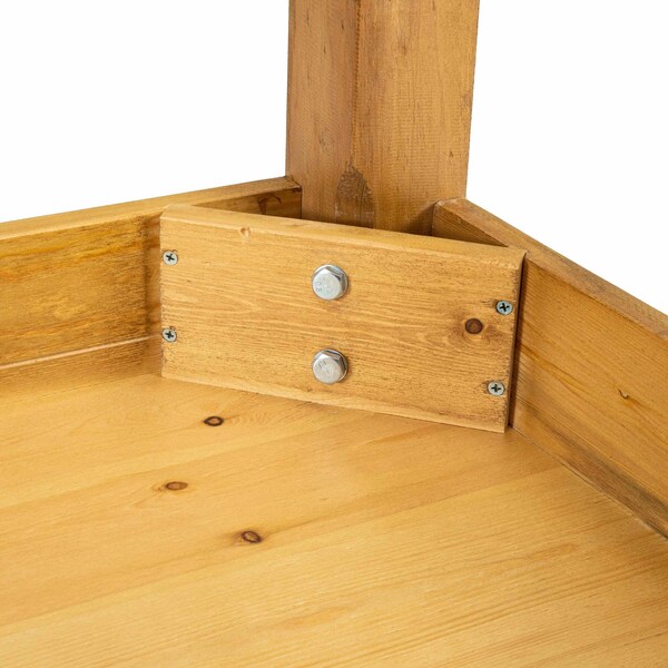 Flash Furniture Rectangle 38 in W, 60 in L, 30 in H, Pine Wood, Pinus Glabra, Light Natural - XA-F-60X38-LN-GG