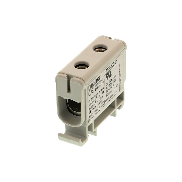 Molex Din Rail Terminal Blocks Hc Unvclp 150A 1Ckt Gry/Gry 600V - 2016060610