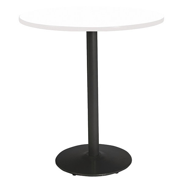 Kfi Round 42 W, 42 L, 42 H, Laminate, Designer White - T42RD-B1922-BK-D354-38
