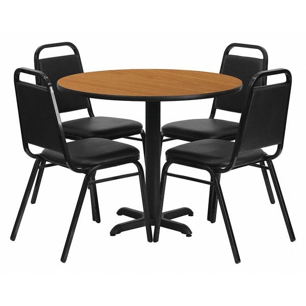 Flash Furniture Natural Lam, Banquet Chair, Rnd, 36" - HDBF1003-GG