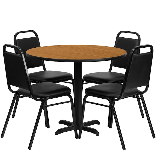 Flash Furniture Natural Lam, Banquet Chair, Rnd, 36" - HDBF1003-GG