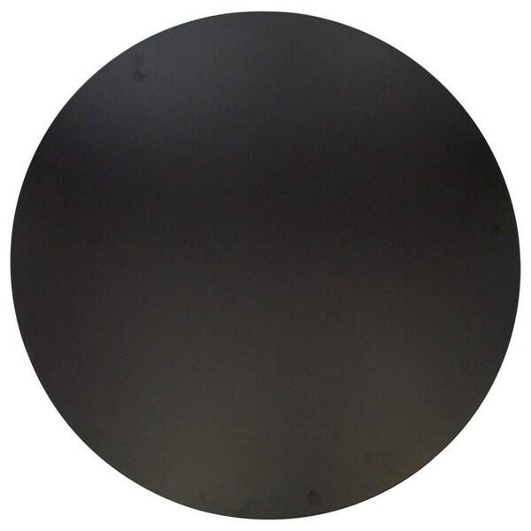 Leisuremod Round 35.43 in W, 28.35 in L, MDF/Iron, White/Black - BTW-35BL