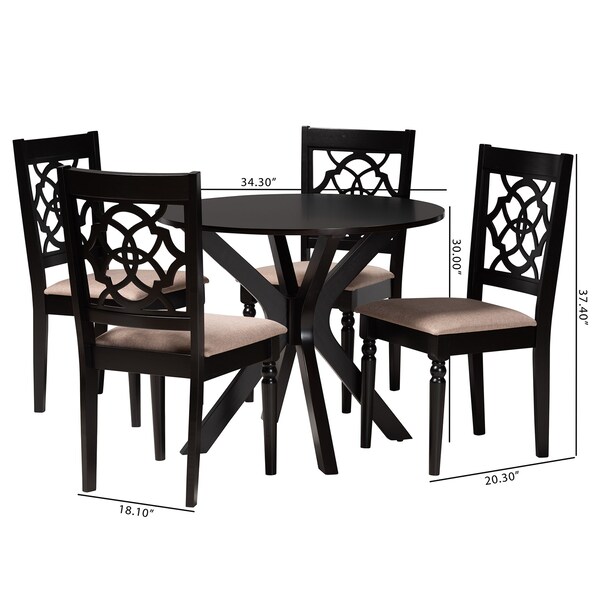 Baxton Studio 34.3" W X 30" L X 34.3" H - 226-9729-10892-ZORO