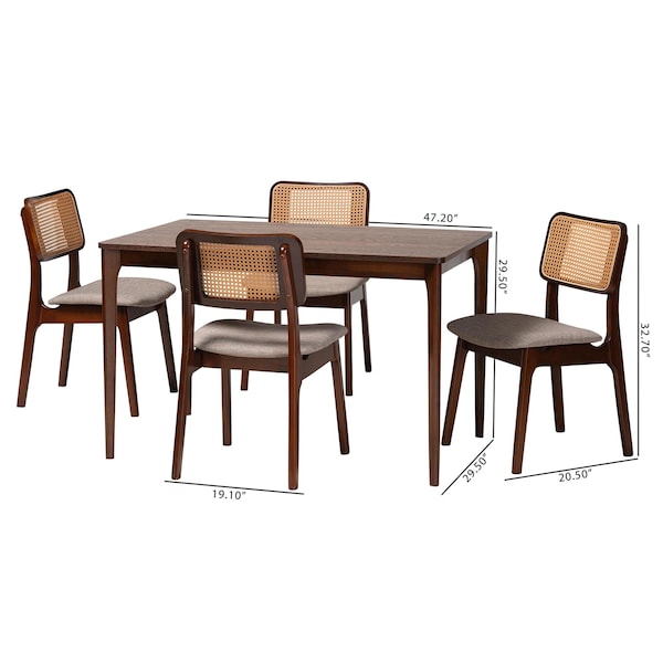 Baxton Studio 47.2" W X 29.5" L X 29.9" H - 234-13288-13279-ZORO