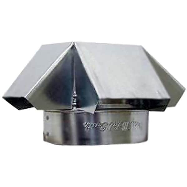 Gray Metal Gray Metal 6-327 6 in. Galvanized Round Vent Cap - 6-327